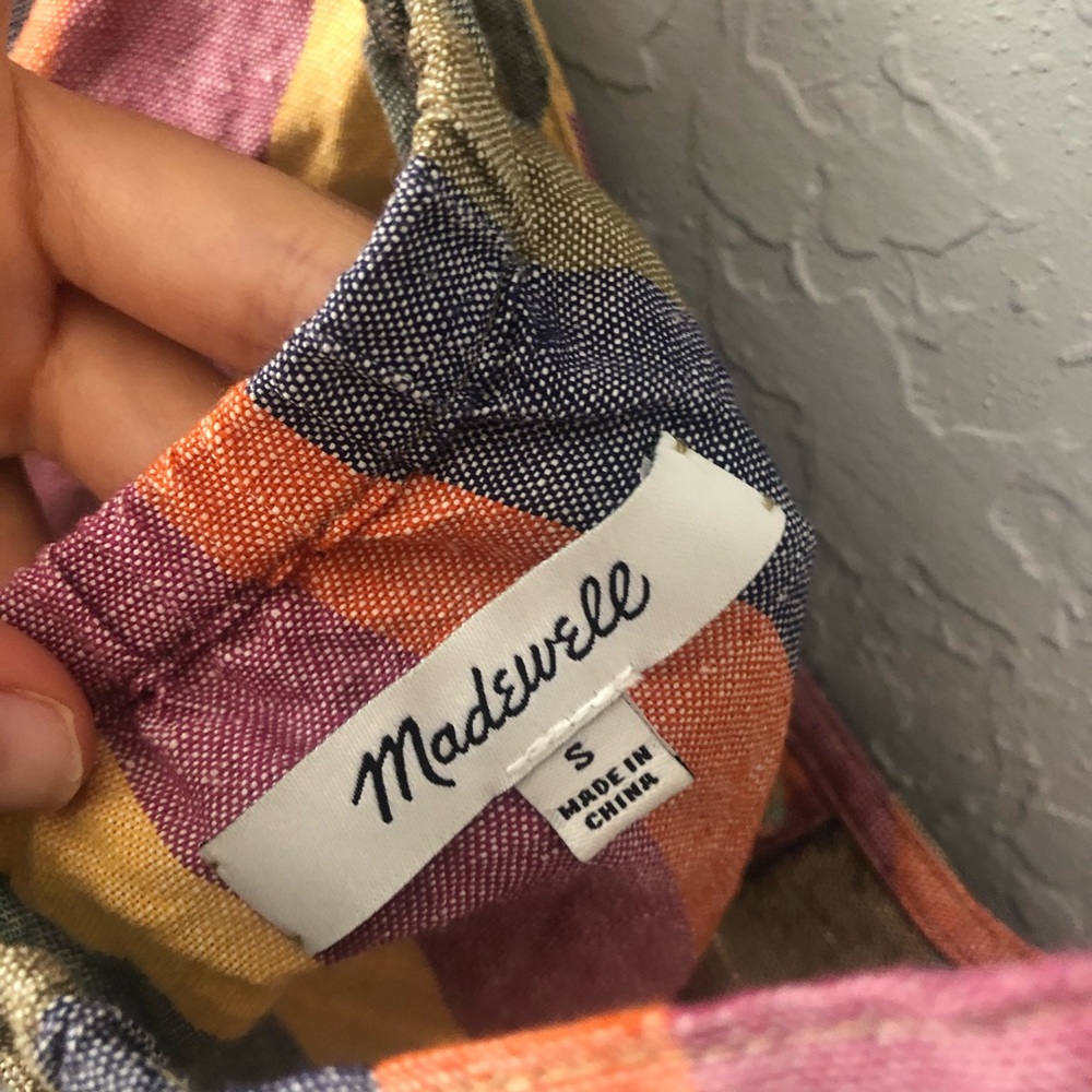 Rainbow Stripe Button Front Tank | Madewell - image 7